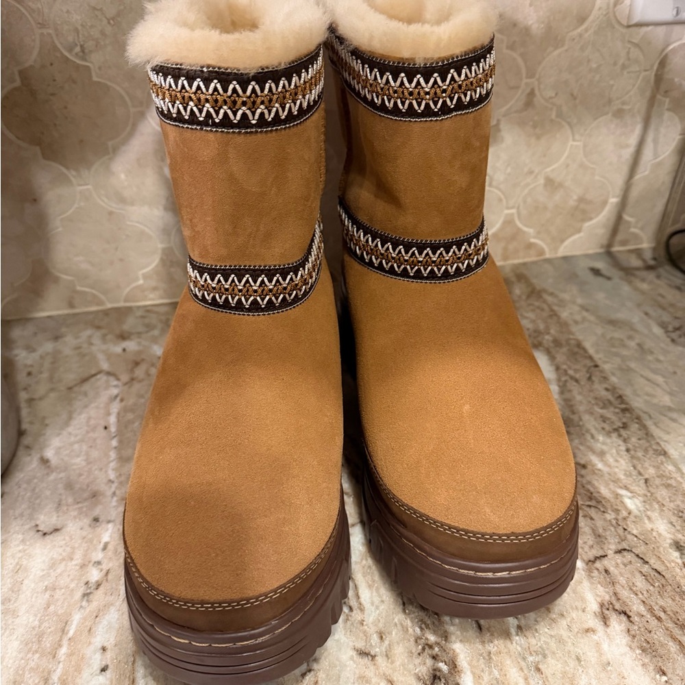 UGG Chestnut Suede Winter Boots